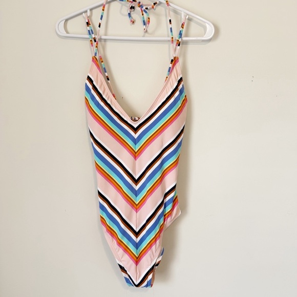 NWT Hobie Women's Standard Double Strap One Piece Swimsuit M - Picture 4 of 11